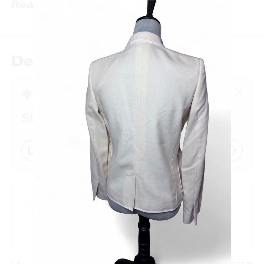 STELLA MCCARTNEY Cream Wool Crest Blazer (Retail $2,000+) - Picture 3 of 8